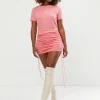 SIDE TIE MINI SKIRT