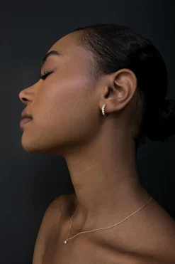925 SILVER - 16K GOLD EARRING AND NECKLACE GIFT SET