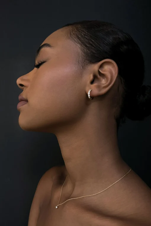 925 SILVER - 16K GOLD EARRING AND NECKLACE GIFT SET