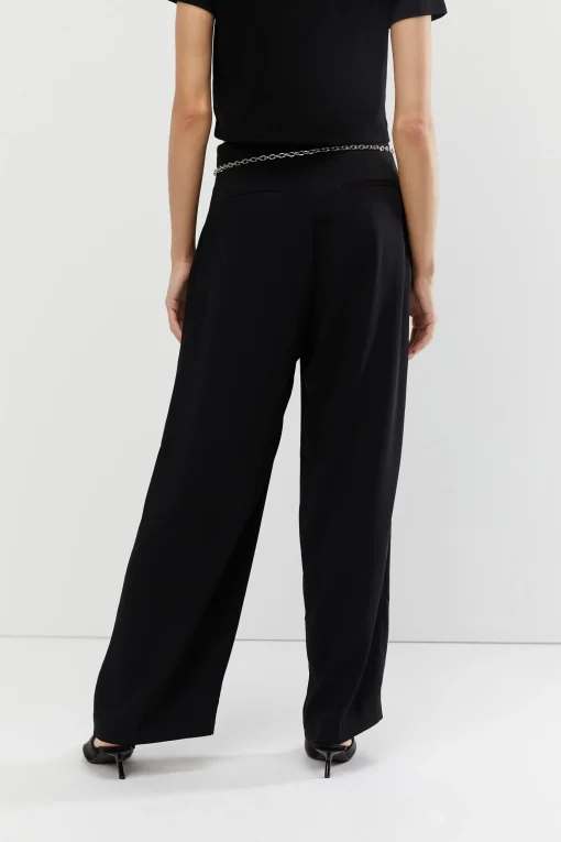SINGLE PLEAT WIDE LEG PANT
