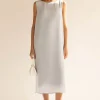 SLEEVELESS MIDI DRESS