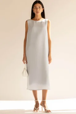 SLEEVELESS MIDI DRESS