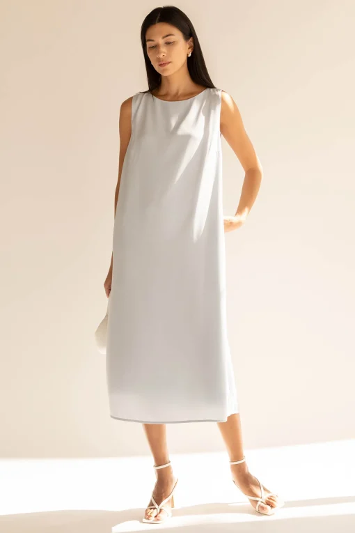 SLEEVELESS MIDI DRESS