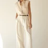 SLEEVELESS OVERSIZED KNIT SHIRT