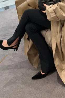 SLIM FIT PANT WITH SLIT