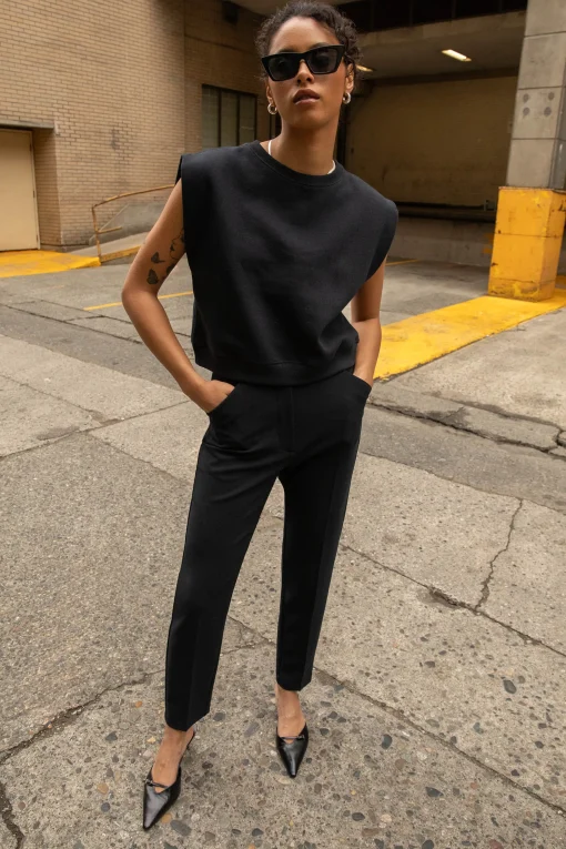 SLIM FIT TAPERED LEG TROUSER