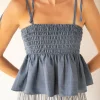 SMOCKED TANK TOP