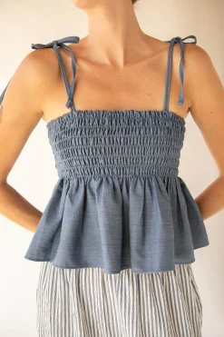 SMOCKED TANK TOP