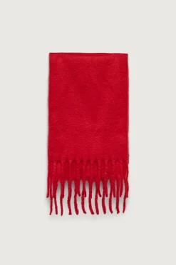 SOLID SCARF WITH TASSELS
