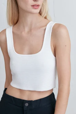 SQUARE NECK KNIT TANK