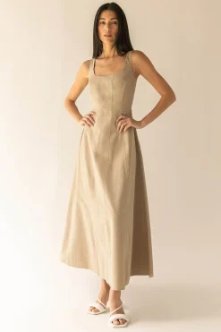 SQUARE NECK MAXI DRESS