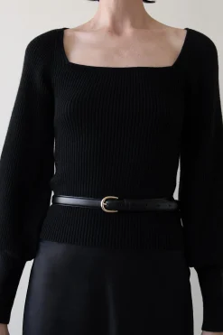 SQUARE NECK SWEATER