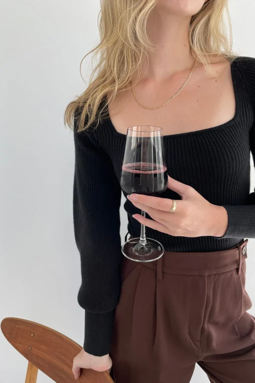 SQUARE NECK SWEATER