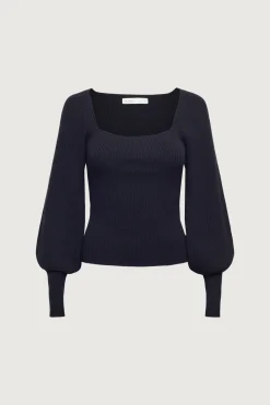 SQUARE NECK SWEATER