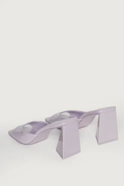 SQUARE TOE HEEL SANDAL