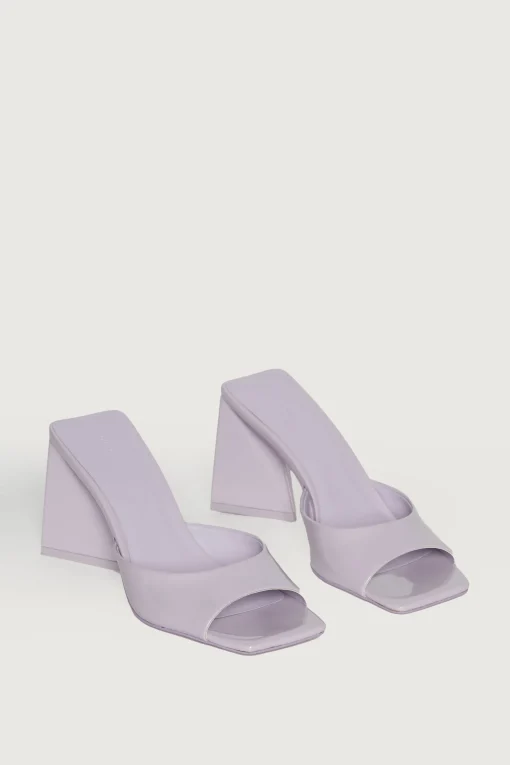 SQUARE TOE HEEL SANDAL