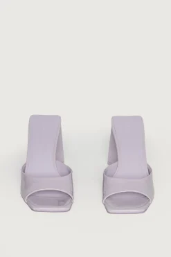 SQUARE TOE HEEL SANDAL