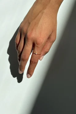 STERLING SILVER BEADED RING WITH STONE