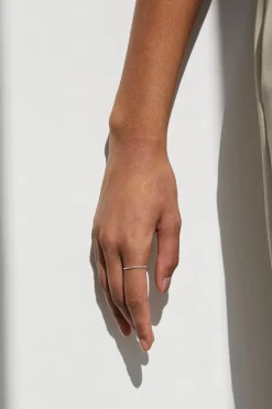 STERLING SILVER RING WITH LINK