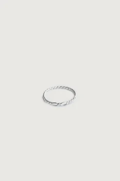 STERLING SILVER RING WITH LINK