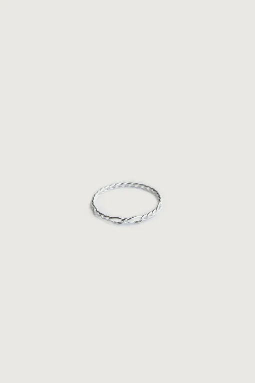 STERLING SILVER RING WITH LINK