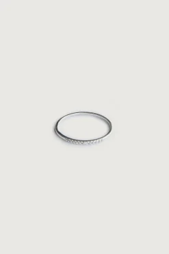 STERLING SILVER RING WITH TINY STONES