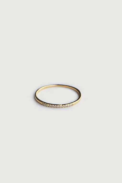 STERLING SILVER RING WITH TINY STONES