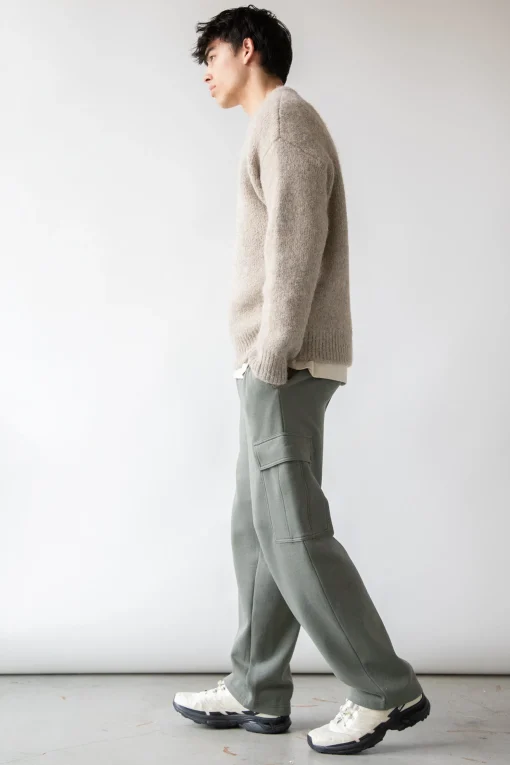 STRAIGHT LEG CARGO SWEATPANTS