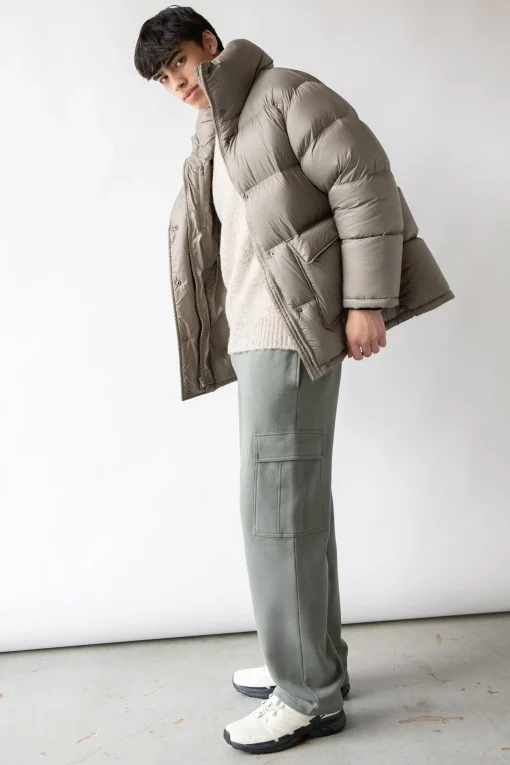 STRAIGHT LEG CARGO SWEATPANTS