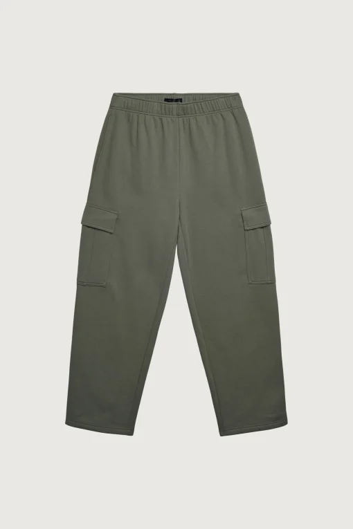 STRAIGHT LEG CARGO SWEATPANTS