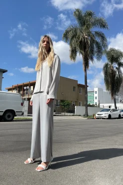 STRAIGHT SATIN PANT