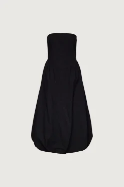 STRAPLESS BUBBLE HEM DRESS