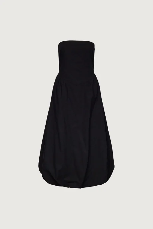 STRAPLESS BUBBLE HEM DRESS