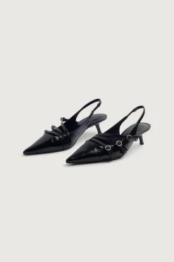 STRAPPY POINTED MULE