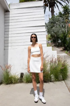 STRETCH KNIT MINI SKIRT