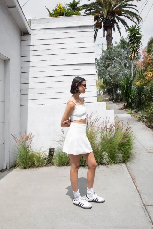 STRETCH KNIT MINI SKIRT