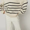 STRIPED COLLARED SWEATER
