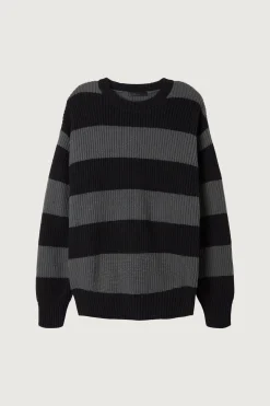 STRIPED CREWNECK SWEATER