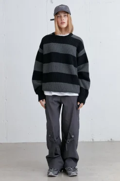 STRIPED CREWNECK SWEATER