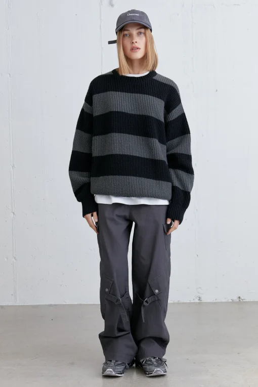 STRIPED CREWNECK SWEATER