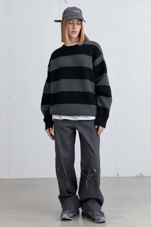 STRIPED CREWNECK SWEATER