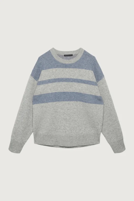 STRIPED DETAIL SWEATER