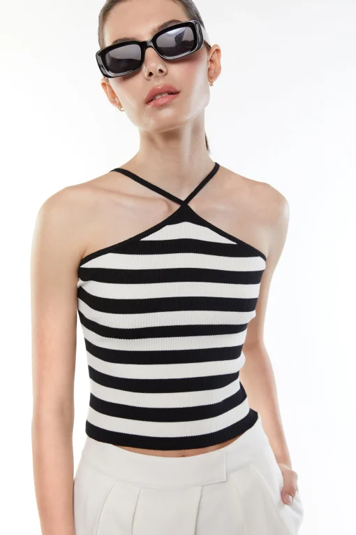 STRIPED HALTER TANK