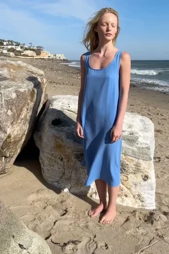 TANK MIDI DRESS WITH POCKETS