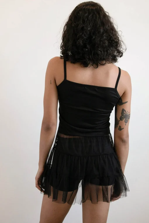 TANK WITH TULLE SKIRT