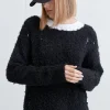 TEXTURED DISTRESSED SWEATER