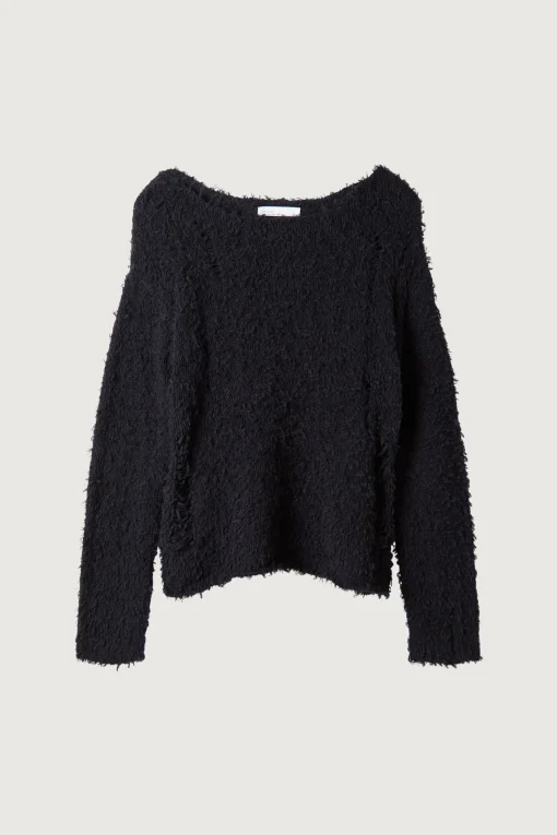 TEXTURED DISTRESSED SWEATER