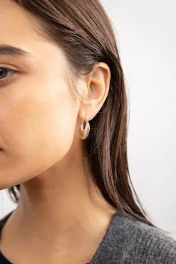 THICK CRESCENT HOOPS