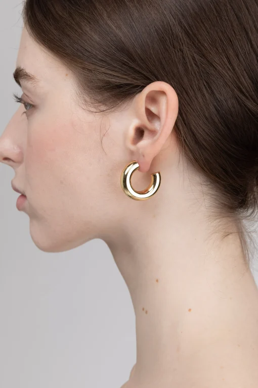THICK HOOP EARRINGS