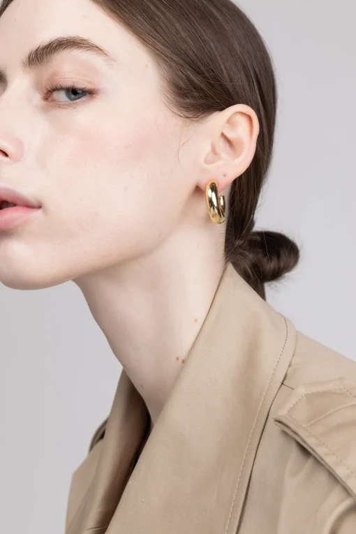 THICK HOOP EARRINGS
